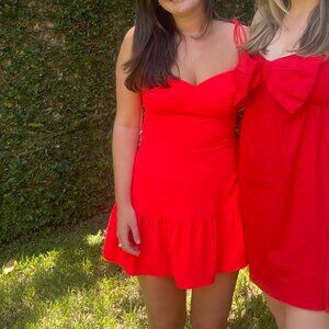 Amanda Uprichard Champagne Skort Romper